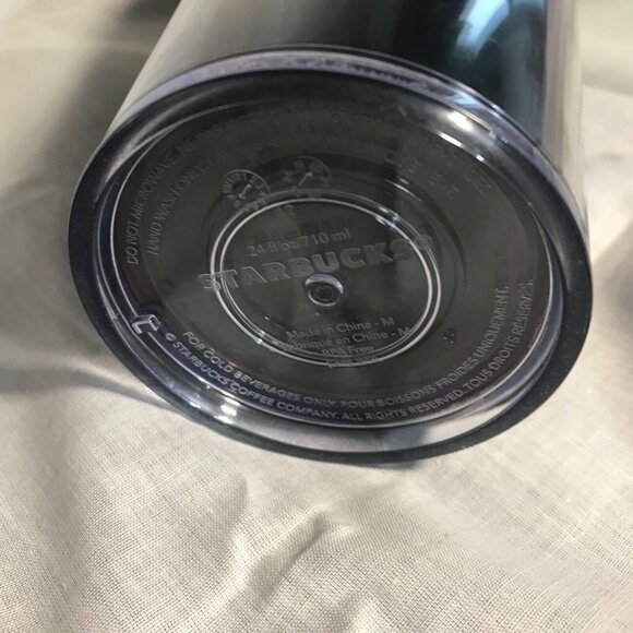 Starbucks Oil Slick Rainbow Iridescent Holographic Foil 24oz Tumbler - Picture 7 of 7